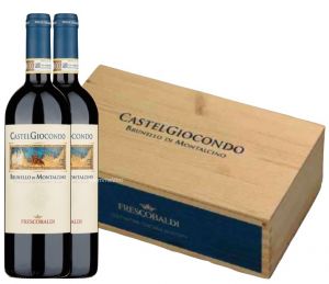 CONFEZIONE REGALO CASSETTA LEGNO CASTEL GIOCONDO 2BT 2018-2019- FRESCOBALDI