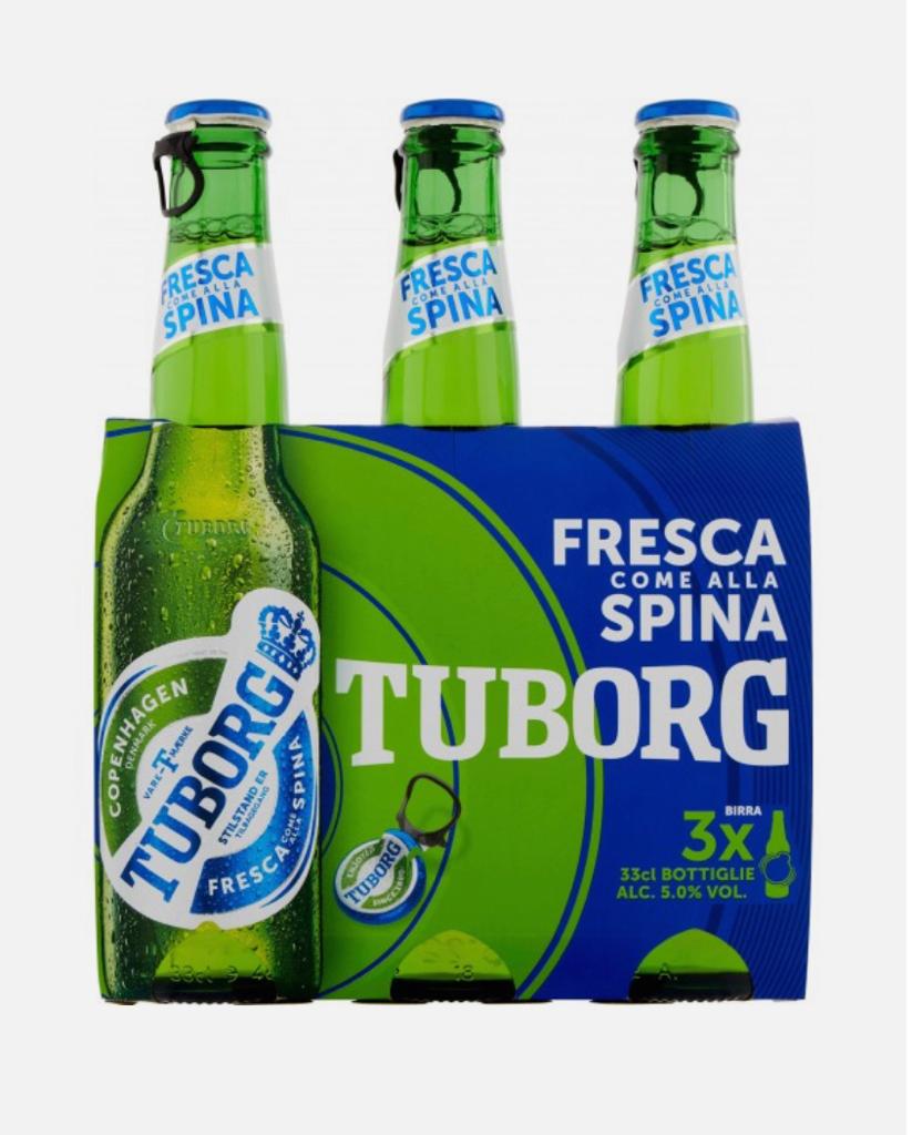 BIRRA TUBORG 33CL 3 BOTTIGLIE