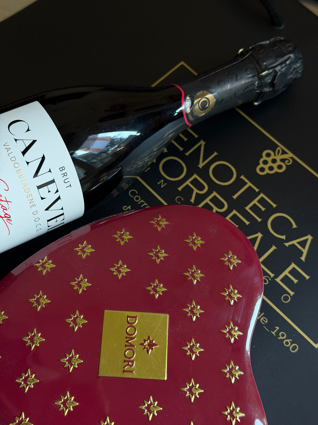 San Valentino - Kit Prosecco + Domori Heart
