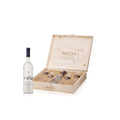 GRAPPA DI BRUNELLO +4 BICCHIERI DA DEGUSTAZIONE CASSA LEGNO-BANFI