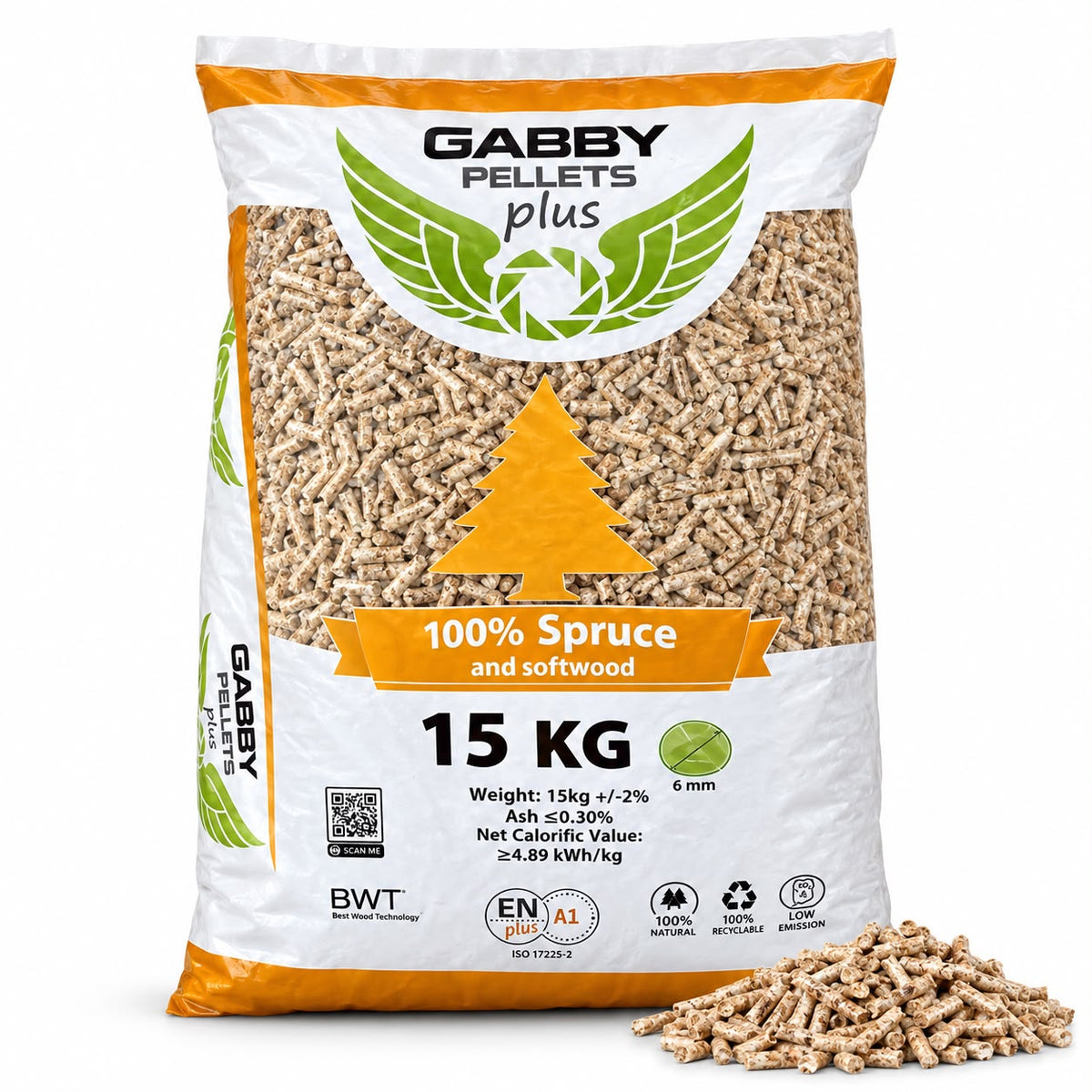 Pellet 100% Abete - 15kg